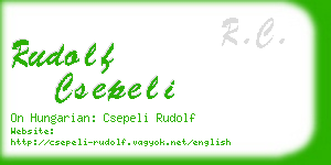 rudolf csepeli business card